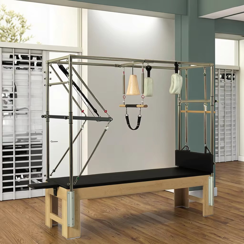 Fitness Equipment - جهاز بيلاتس ريفورمر احترافي من خشب