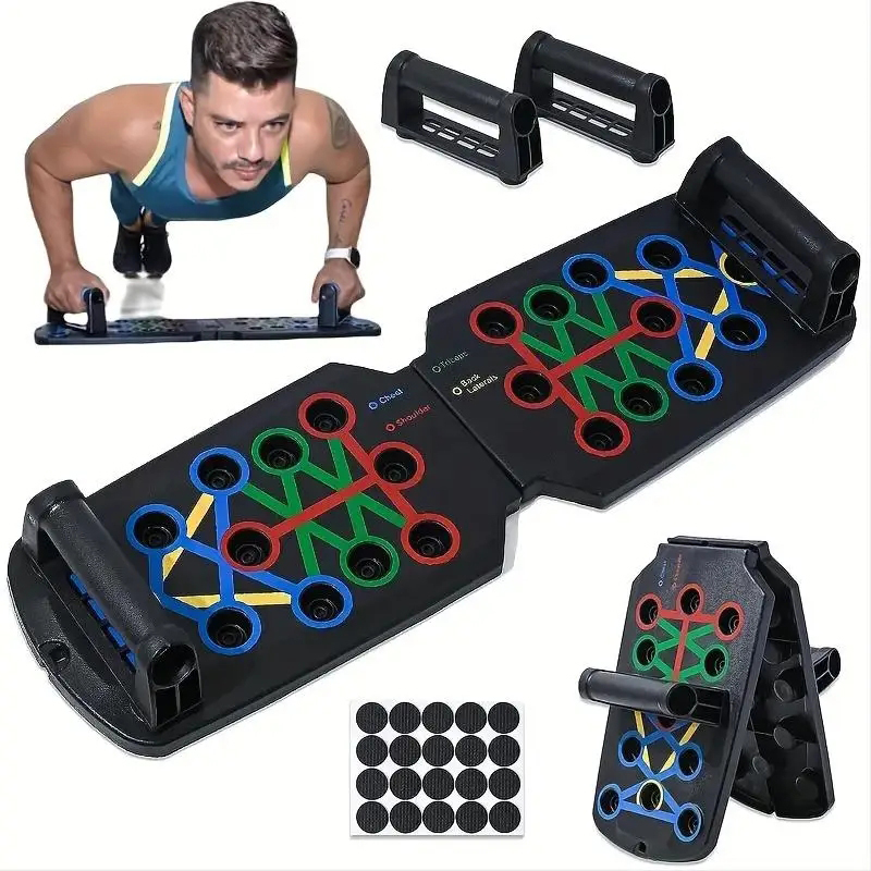 Push Up Board Foldable Multi Function - مجموعة لوحة رفع محمولة متعددة الوظائف