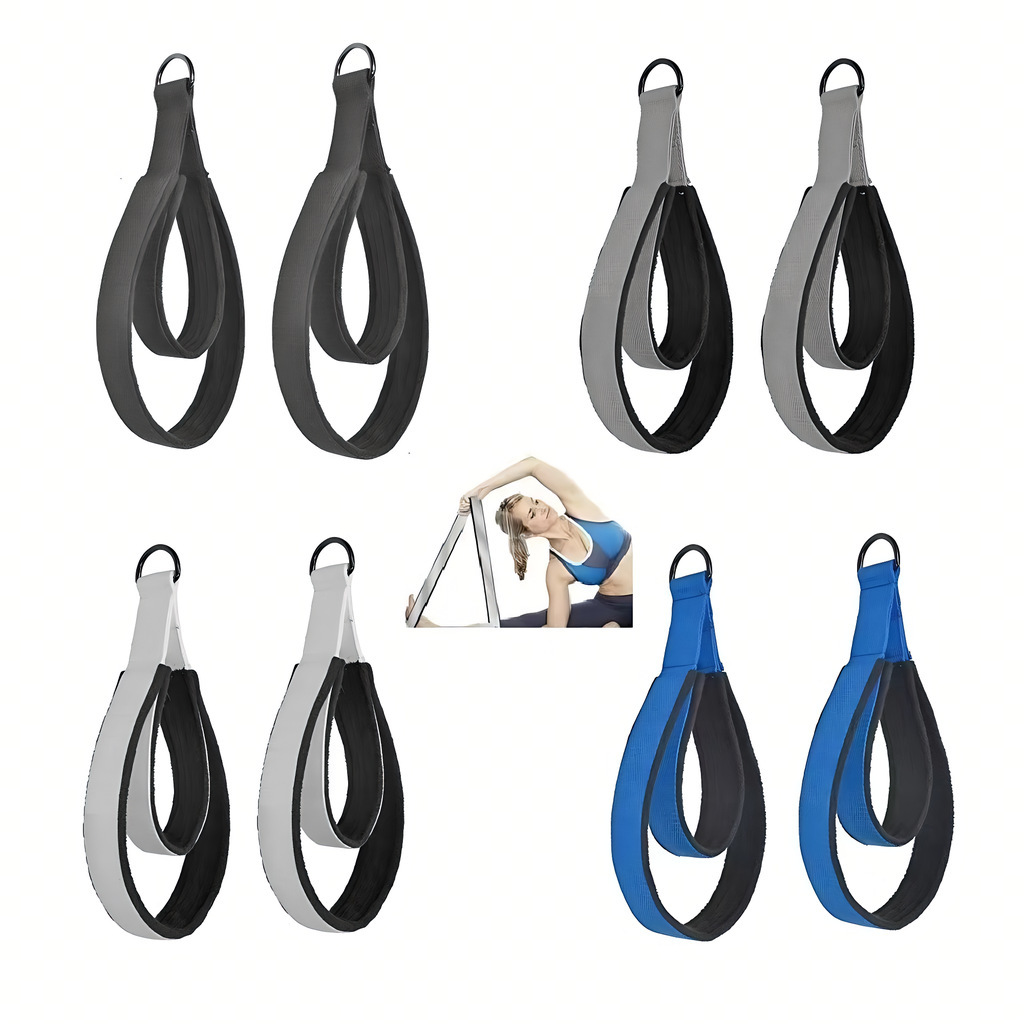 Pilates Bar Kit With Resistance Bands - حزام مطاطي مزدوج الحلقات لتمارين اليوغا