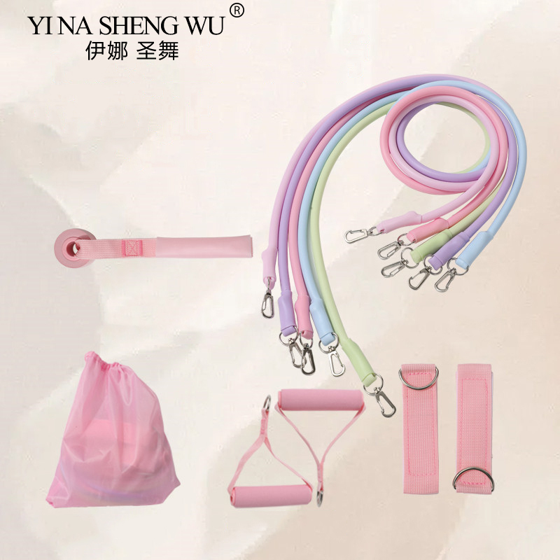 Resistance Bands Set With Handles - مجموعة أربطة مقاومة لأشرطة الكاحل، معدات