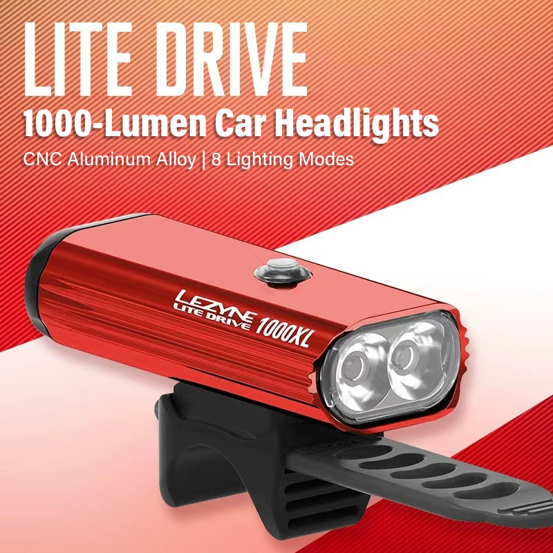 مصباح دراجة LEZYNE بقوة 1000 ل - مراجعة Rechargeable Bicycle Headlight 1000 Lumen وسعره