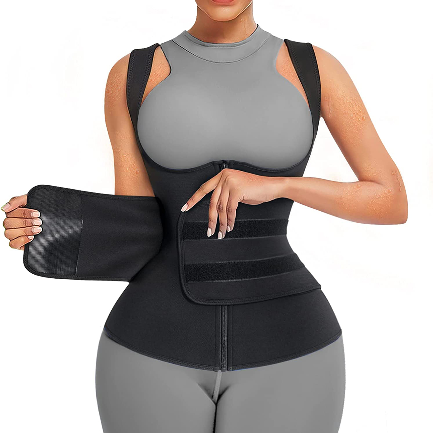 بدلة ساونا من النيوبرين للنساء - مراجعة Sweat Waist Trainer Belt Neoprene وسعره