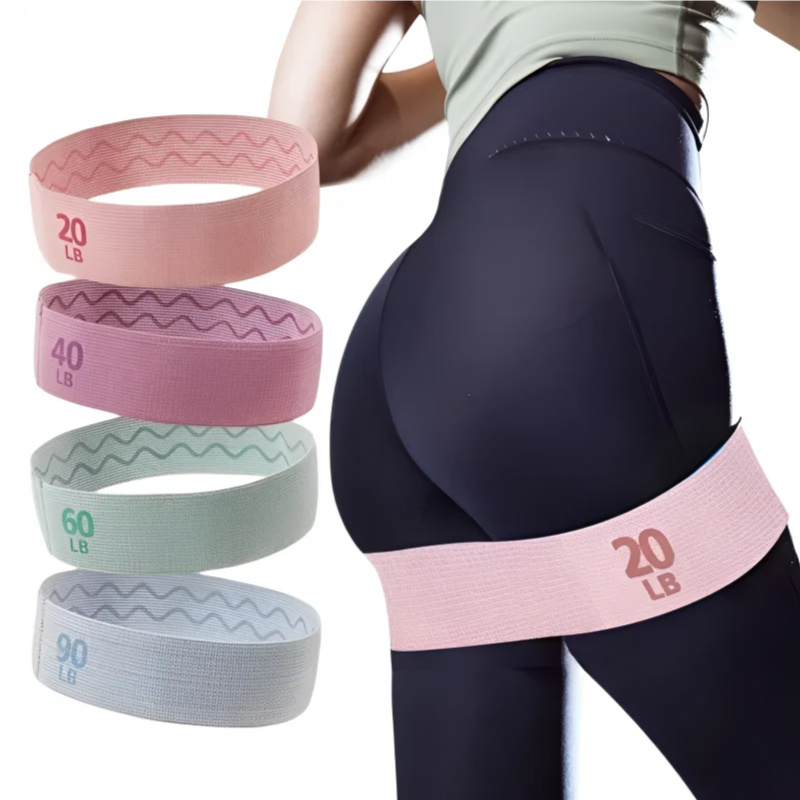20-90LB النسيج شريط مرن اللياق - مراجعة Pilates Bar Kit With Resistance Bands وسعره