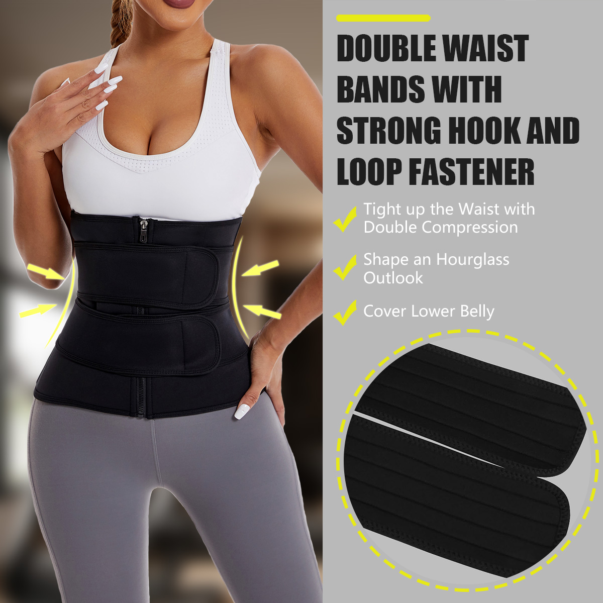 حزام تدريب الخصر للنساء بحزام  - مراجعة Sweat Waist Trainer Belt Neoprene وسعره