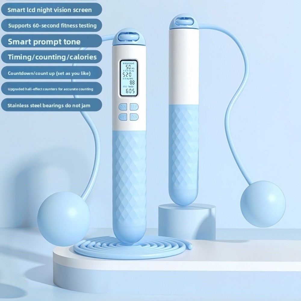 حبل قفز لاسلكي مع عداد للتخسيس - مراجعة Smart Jump Rope Digital Counter وسعره