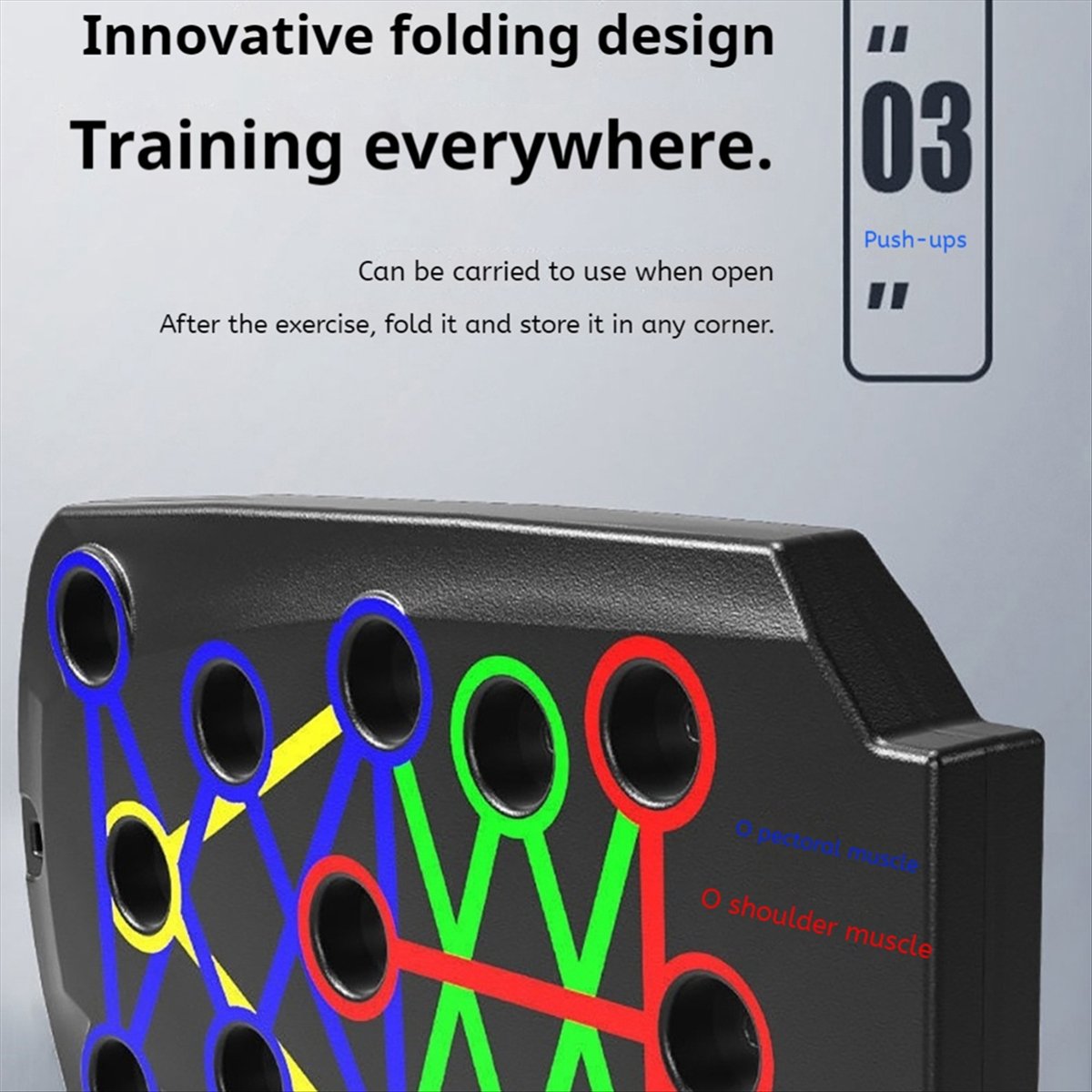 لوح تمارين قابل للطي A10R - أد - مراجعة Push Up Board Foldable Multi Function وسعره