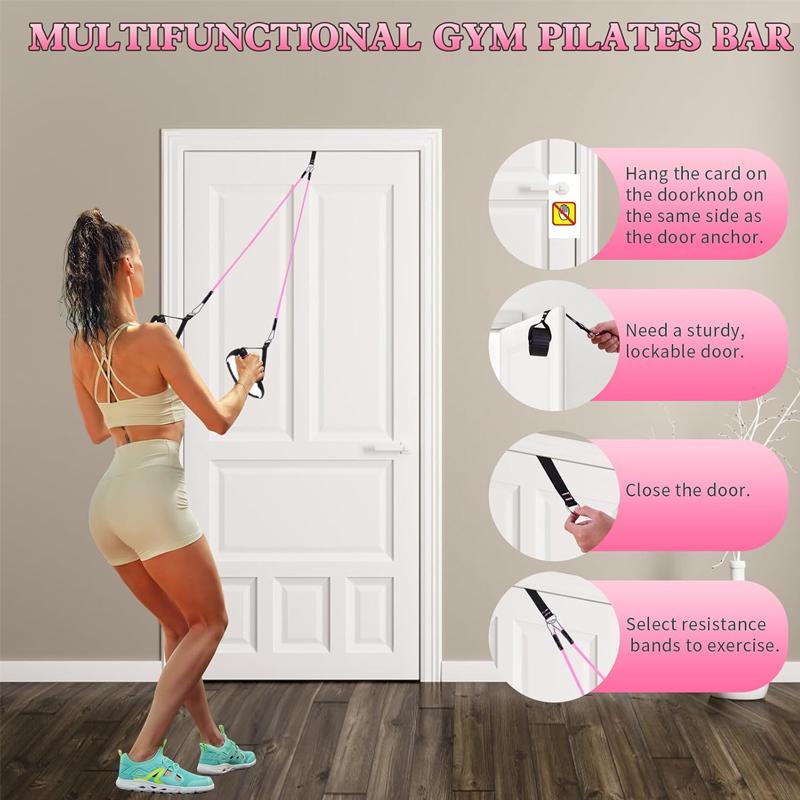 مجموعة أجهزة بيلاتس متعددة الو - مراجعة Pilates Bar Kit With Resistance Bands وسعره