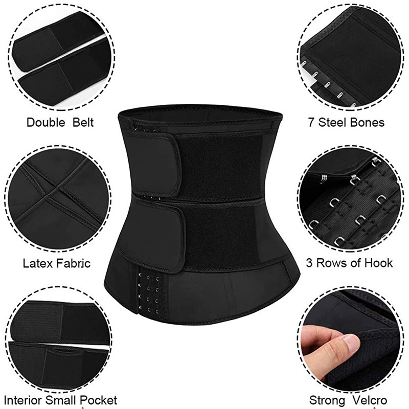مشد خصر نسائي من النيوبرين مع  - مراجعة Sweat Waist Trainer Belt Neoprene وسعره