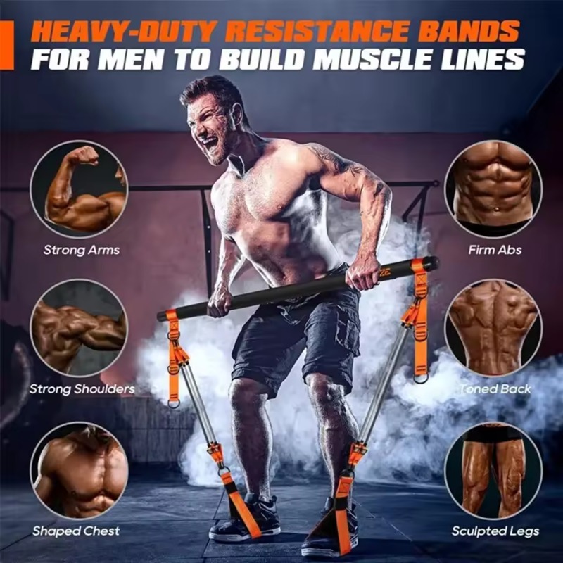 طقم بار بيلاتيس مع أربطة مقاوم - مراجعة Pilates Bar Kit With Resistance Bands وسعره