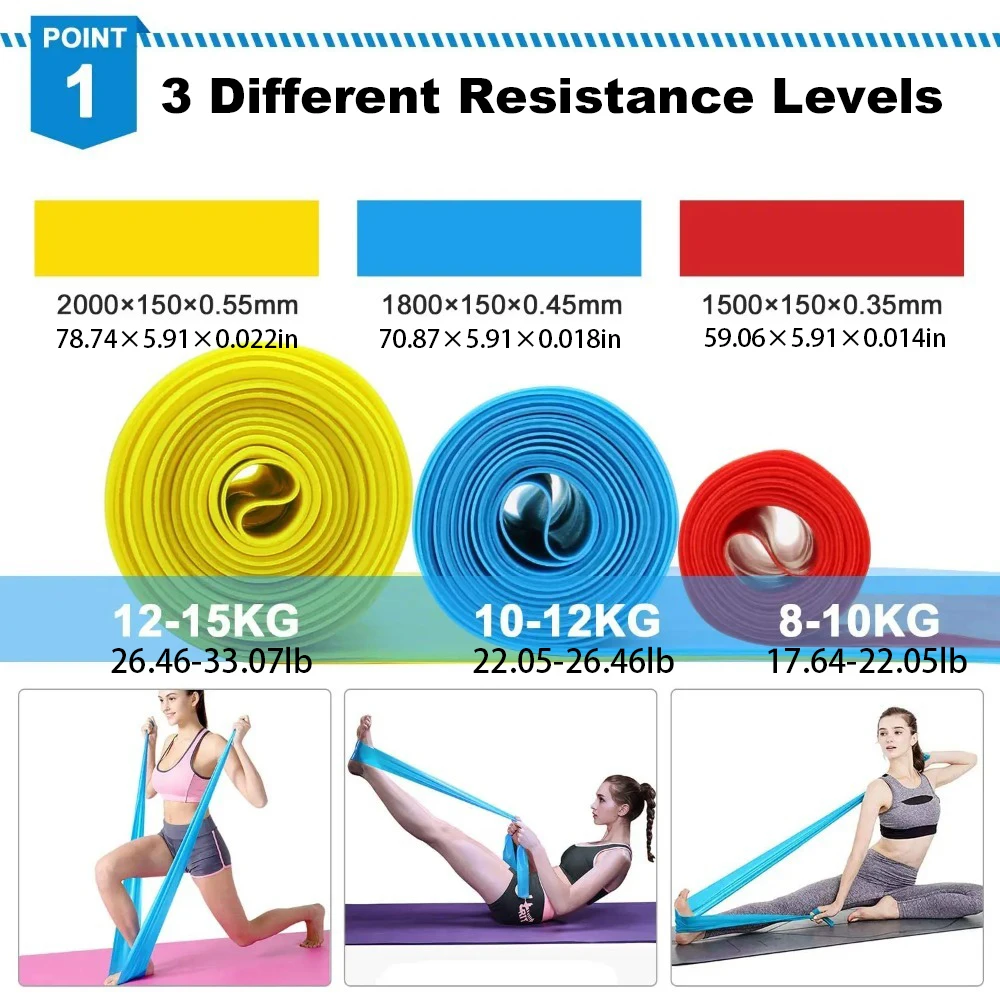 4 قطعة/المجموعة مرونة اللياقة  - مراجعة Pilates Bar Kit With Resistance Bands وسعره